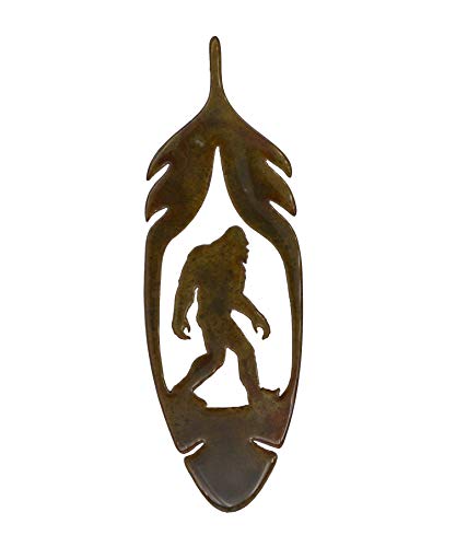 Imán decorativo Bigfoot de acero con pátina oxidada miniatura 1