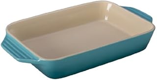 Le Creuset Stoneware Rectangular Dish, 3.15 qt. (12.5" x 8.25"), Caribbean