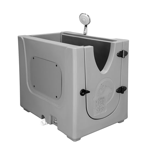 Home Pet Spa RA170 Portable Mobile Pet Bathing Station Gray