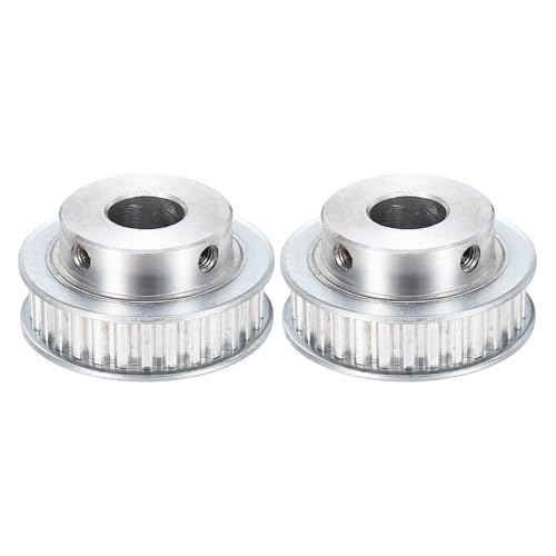 Image of sourcing map 2 Pcs Aluminium Timing Pulley, XL 30 Teeth 14mm Bore Synchronous Wheel Timing Belt Pulley 5.08mm Pitch 11mm Slot Width for Belt, CNC Machine, 3D Printer