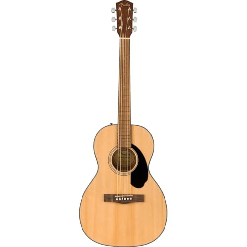 Fender CP-60S Parlor Acoustic Guitar, Walnut Fingerboard, Natural, Comes with Free Virtual Lessons