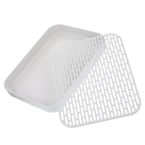 EXQUIMEUBLE 家居キッチン用多機能二排水トレイ 大容量食器乾燥ラック シンク上水切りラック兼用 茶器 果物 菓子収納可能 滑り止め設計で安定