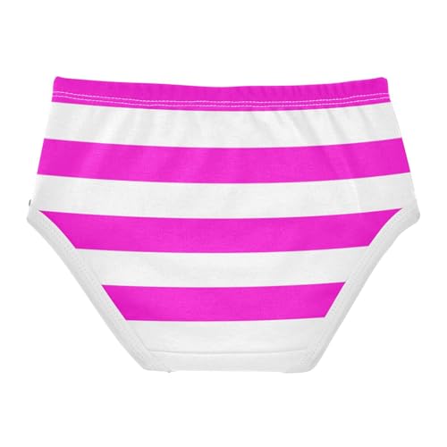 White Hot Pink Stripe Toddler Girls's Underwear 2T2