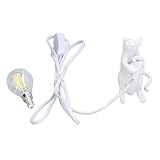 Mouse Design LED Desk Lamp with E12 Bulb Base Modern Table Light for Bedroom Office and Cafe Decoration