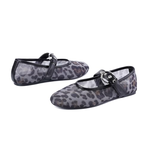 Image of Ballet Flats Mesh Shoes for Women Mary Janes Flats | Wide Feet Options, Woven Mesh Flats, Soft Cushion, Comfortable Ballerina Flats, Casual, Dress Shoes, Daily, Work, Versatile