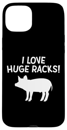 I LOVE HUGE RACKS (���u) �������낢 ��l BBQ �W���[�N �|�[�N���u �X�}�z�P�[�X iPhone 15 Plus �p