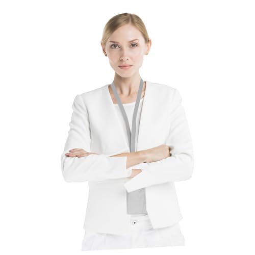 Colgador de identificación PLAFOPE ajustable con 10 fundas protectoras 5