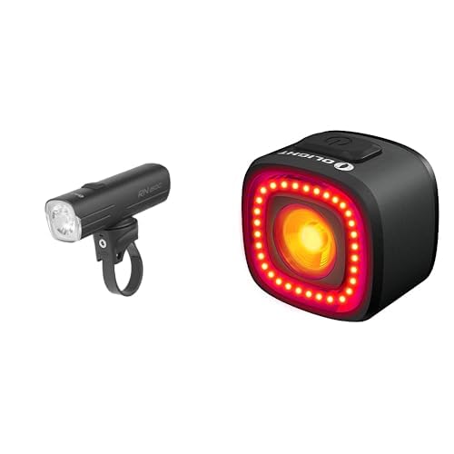 OLIGHT Kit Luci per Bicicletta Pacchetto in luce Anteriore RN 1500 e Luce Posteriore RN120C Combo 1500 Lumen e 120 Lumen Sensore Frenata Ricarica USB-C Telecomando Wireless IPX6 Illuminazione