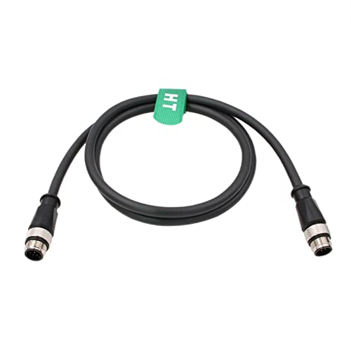 Cable de señal M12 A codificado para redes industriales y sensores de 5 metros
