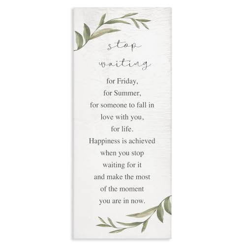 Inspirational Botanical Floral, 13 x 30 Inch Canvas Wall Art