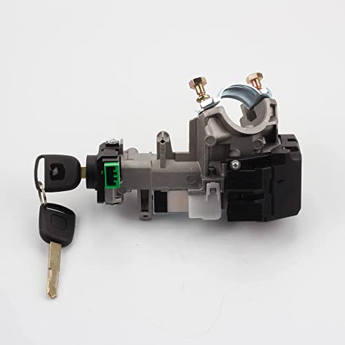 Dasbecan Ignition Switch Lock Cylinder Assembly Compatible With Honda Accord Crv Odyssey Fit 2003-2008 06350-Saa-G30 35100-Sda-A71 (With Chip Id48 Keys) #TOP4