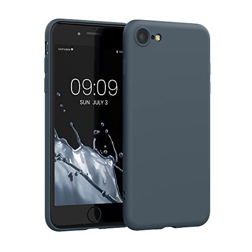 kwmobile 対応: Apple iPhone SE / SE / 8 / 7 ケース - 極薄 衝撃吸収 TPU シリコンケース - マイクロファイバー 加工