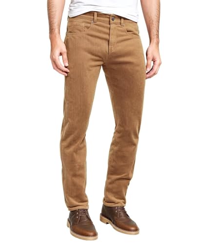 ETHANOL Men's Slim Stretchy Casual Corduroy Pant APL21950SK Wheat 36