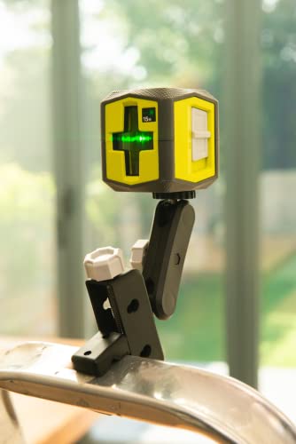 RYOBI - Laser croix vert - portée 15 m - précision +/- 0,5 mm - Livré avec une pince de fixation et 2 piles - RBCLLG1