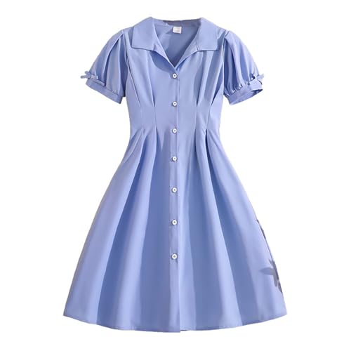 Robe ete fille fluide anti chaleur pour peau sensible