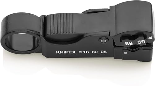 KNIPEX Abisolierwerkzeug für Koaxialkabel, 16 60 05 SB – Ansicht 3