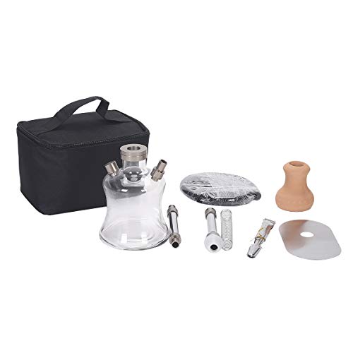 RHP Shisha Set Klein Mini Shisha To Go mit Tasche & Shisha Zubehör (Shisha Kopf + Silikonschlauch inkl. Spiralfeder… – Bild 3