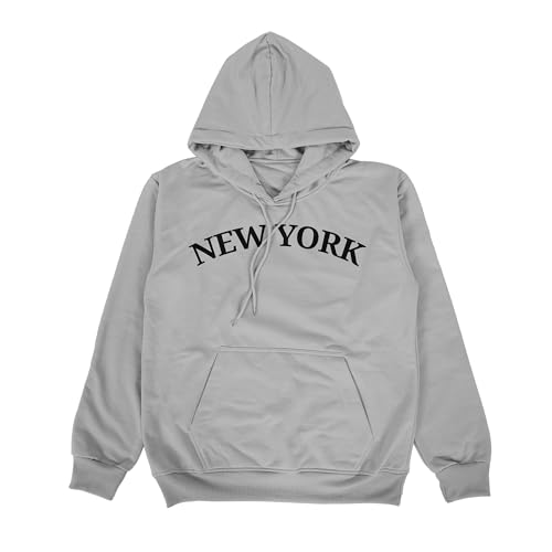 New York Hoodie – Men’s & Women’s Pullover Sweatshirt, NYC Graphic Printed Hoodies, Casual Streetwear, Sizes S-4X