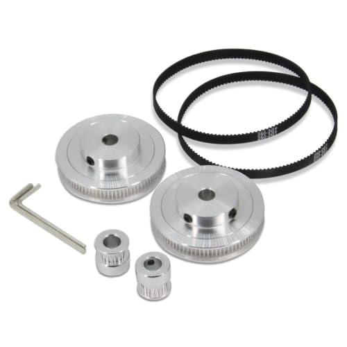Poulie synchrone GT2 en alliage d'aluminium à alésage 8mm pour un entraînement sans glissement