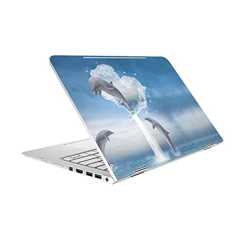 Skin vinyle dauphins Simone Gatterwe pour HP Spectre Pro X360 G2