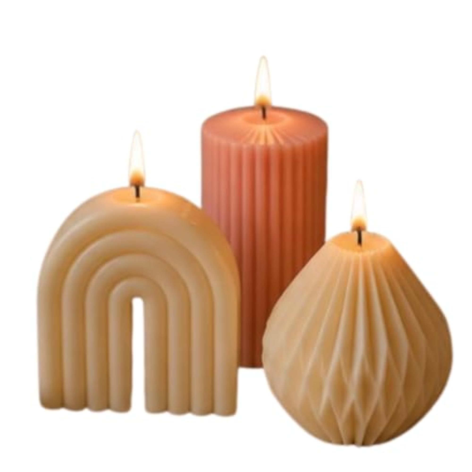 Candles Pack of 3 Different Designs