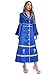 Zaldita Women's Clergy Robe Flared Sleeve Loose Fit Choir Clergy Maxi Dress Minister Pastor Robe Royal Blue 3X-Large