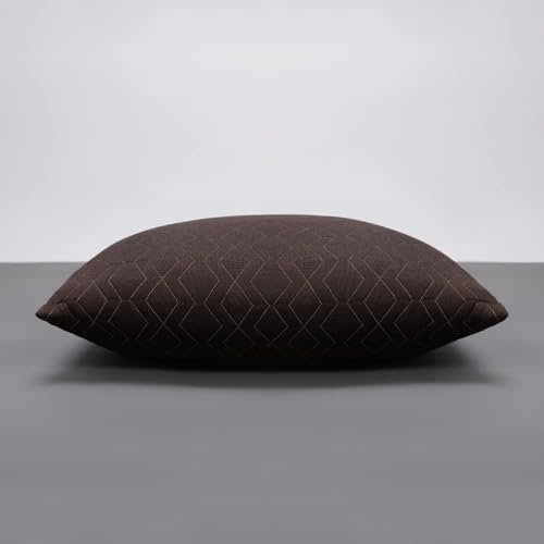 Image of LA VERNE Luxury Premium Cloth Microfibre Blown Technology Filled Cushion Filler Pack of 5 (16 inchX16 inch) (Dark Brown .)