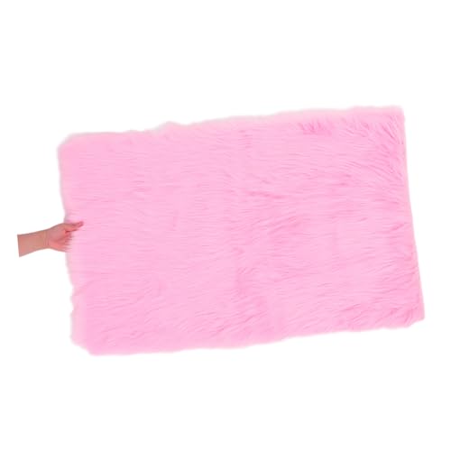 Alfombra de purpurina y peluda rectangular para cabecera de dormitorio infantil HOMOCONO 6