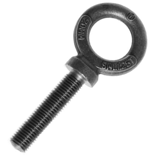 Long Shank Dynamo eyebolt - M8 - B.S.4278 Table 3 - Self Colour steel - 5 pack