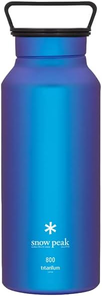 Snow Peak Titanium Aurora Bottle, Durable, Lightweight, Camping, Hiking, Backpacking Water Bottle, Pink, 800ml