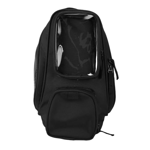 Keenso Sacoche de Réservoir de Moto Sac à Dos Magnétique Sac de Réservoir de Carburant Universal Sangle de Imperméable Noir Monture de Sangle avec Aimant...