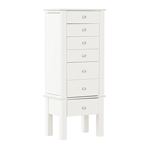Hives And Honey 2005-067 Crystal Jewelry Armoire, White thumb #4