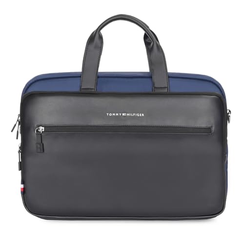 Image of Tommy Hilfiger Laptop Backpack For Men, Blue, One-Size, Prophecy | Travel and Office Bagpack of Men
