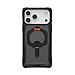 URBAN ARMOR GEAR UAG Designed for iPhone 17 Pro Max Case with Kickstand Plasma XTE - Compatible with MagSafe Transparent Military Grade Protective Cover, Black/Pop Orange