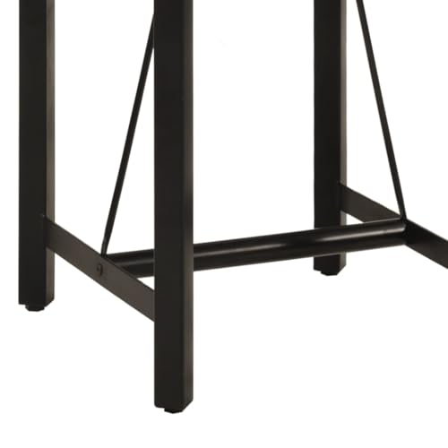 Mesa alta para salón estrecho que ahorra espacio con madera y metal 8