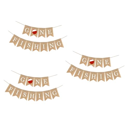 Fanions forme queue hirondelle en toile de jute pour décoration de fête chic