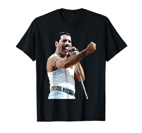 Freddie Mercury of Rock Group Queen at Live Aid 1985 T-Shirt