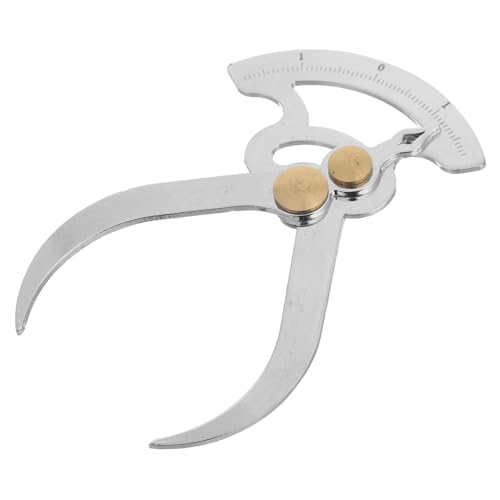 GANAZONO Calibrador de acero inoxidable para medición de espesores, herramienta portable para madera y metal, medidor de calibre de alta precisión miniatura 1