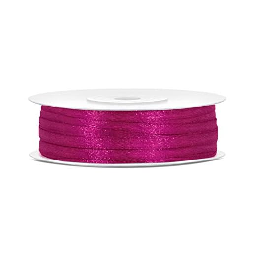 Satinband, fuchsia, 3mm/50m