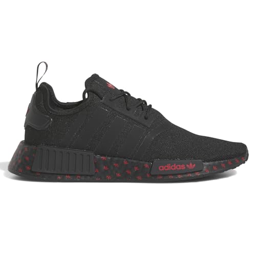 adidas NMD R1 Mens Shoes Size 14, Color: Black/Red-Black