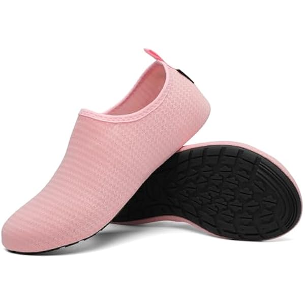 SAGUARO Buty kąpielowe, buty do pływania, buty do wody, szybkoschnące, antypoślizgowe, lekkie buty do sportów wodnych, dla mężczyzn i kobiet, rozm. 36-47, Rosa, 36/37 EU