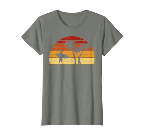 Hacer Surf Retro Sol Regalo Para Surfistas Camiseta