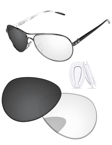 Image of Replacement Lenses & Nosepads for Oakley Feedback OO4079 59mm Sunglass - Precision Fit, UV Block & Impact Resistant