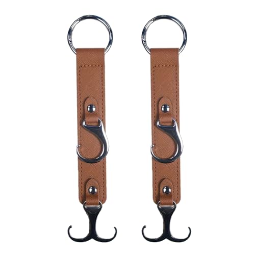 財布やバッグ用ヘッドレストフック 食料品バッグ用2パックシート ハンドバッグ メタルレザー 車用財布ホルダー 車の後部座席 ヘッドレストオーガナイザー ハンガー収納財布