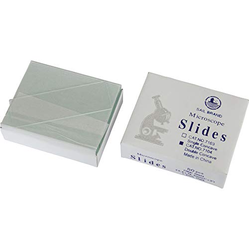 Preisvergleich Produktbild Omegon Objektträger mit 2 Vertiefungen, 50 Stück