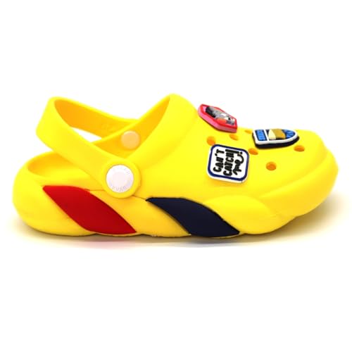 Image of SVAAR x Tom & Jerry Slingback Clog Shoes for Boys & Girls || Indoor & Outdoor Sandals Clogs for Kids with 6 Tom & Jerry Charms