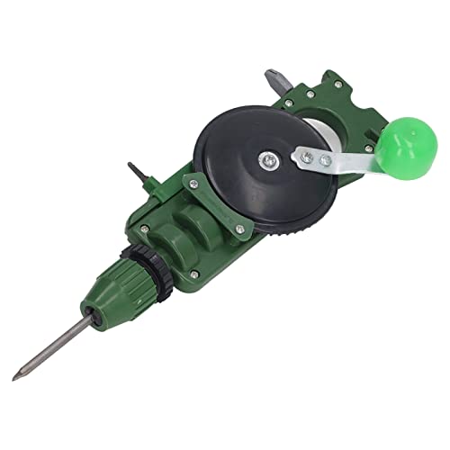 Powerful Speedy Hand Drill, Mini Hand Drill, with Drill and Glass Cutter, with Multiple Functions Hand Crank Drill for Cutting Glass, Drilling Holes in Walls, Sharpening Knives and Scissors