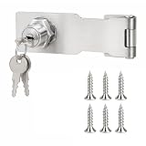 Serratura con chiave 4 pollici argento con viti