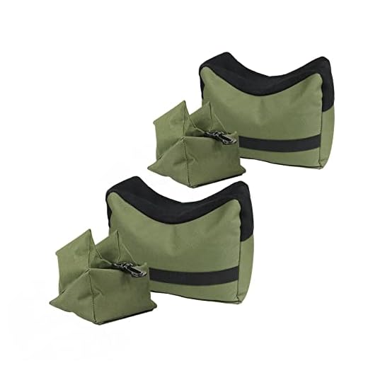 TWOD 2-Set Outdoor Shooting Rest Bags Target Sports Shooting Bench Rest Front & Rear Support SandBag Stand Holders for Gun Rifle Shooting Hunting Photography - Unfilled