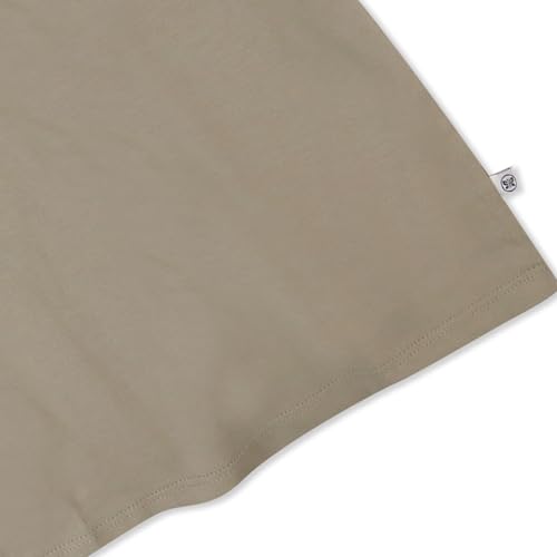 HonestBaby Unisex Kids 5-Pack 100% Organic Cotton Short Sleeve T-Shirt, Sandy Teal, 0-3 Months - Thumbnail 3